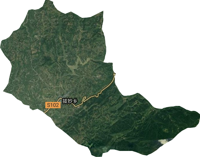 拔妙鄉(xiāng)衛(wèi)星圖