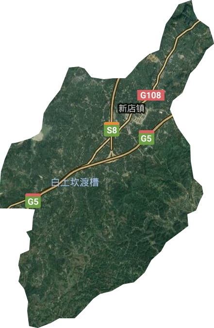 新店鎮衛星圖