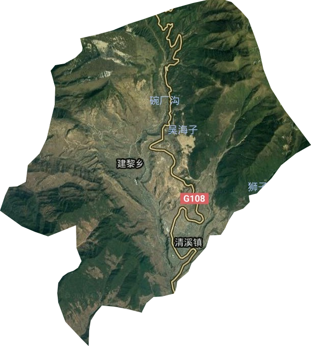 清溪鎮(zhèn)衛(wèi)星圖