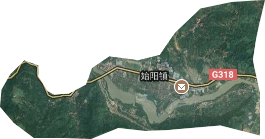 始陽鎮衛星圖