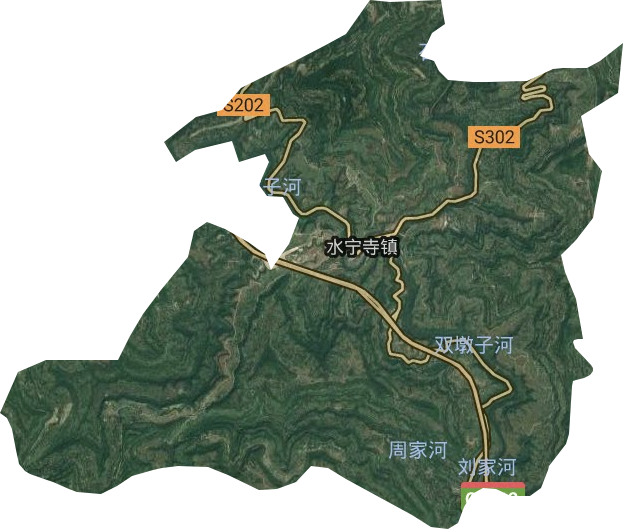 水寧寺鎮衛星圖