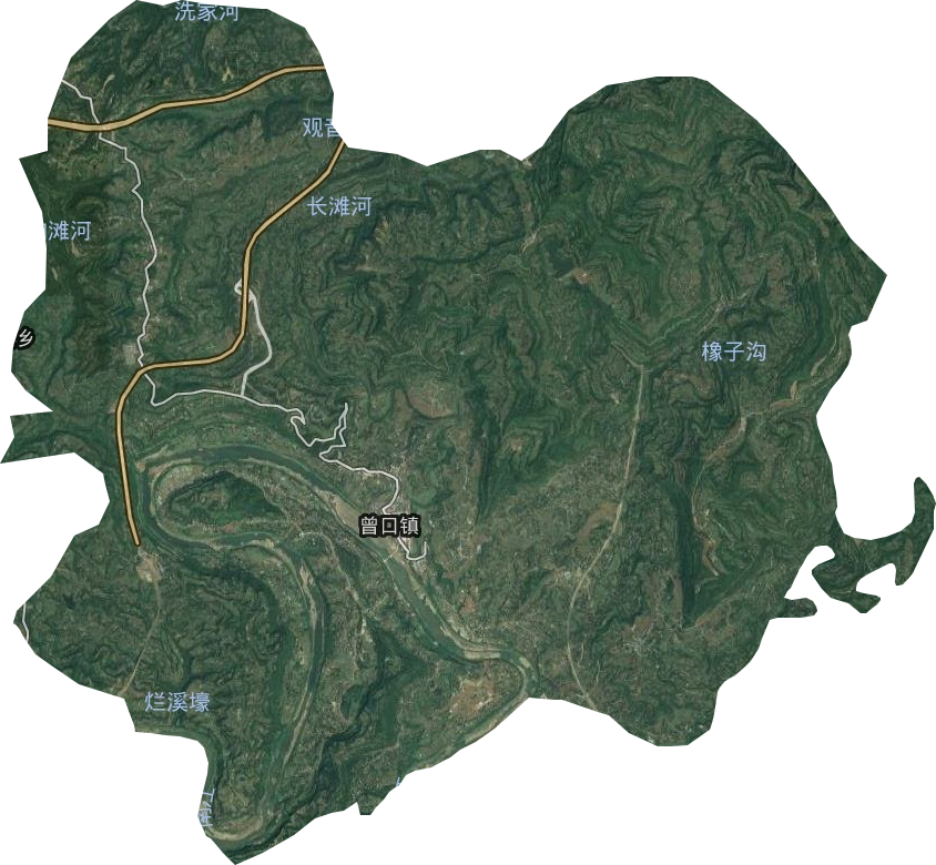 曾口鎮衛星圖