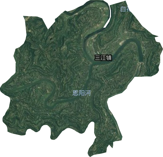三江鎮(zhèn)衛(wèi)星圖