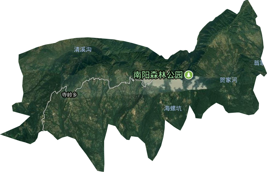 寺嶺鄉衛星圖