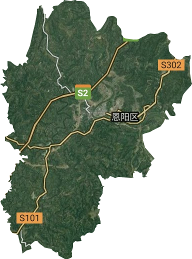 恩陽鎮(zhèn)衛(wèi)星圖