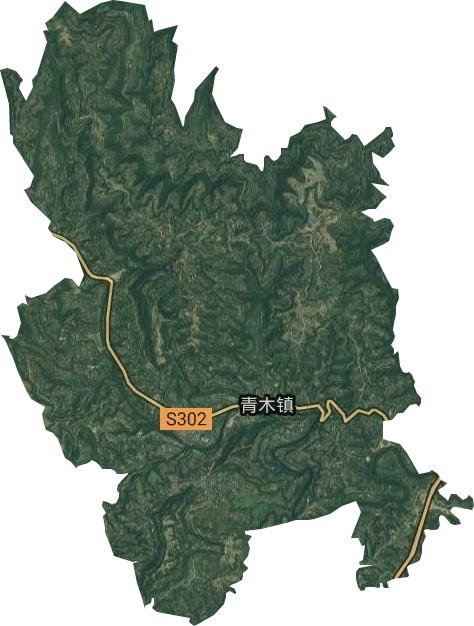 青木鎮衛星圖