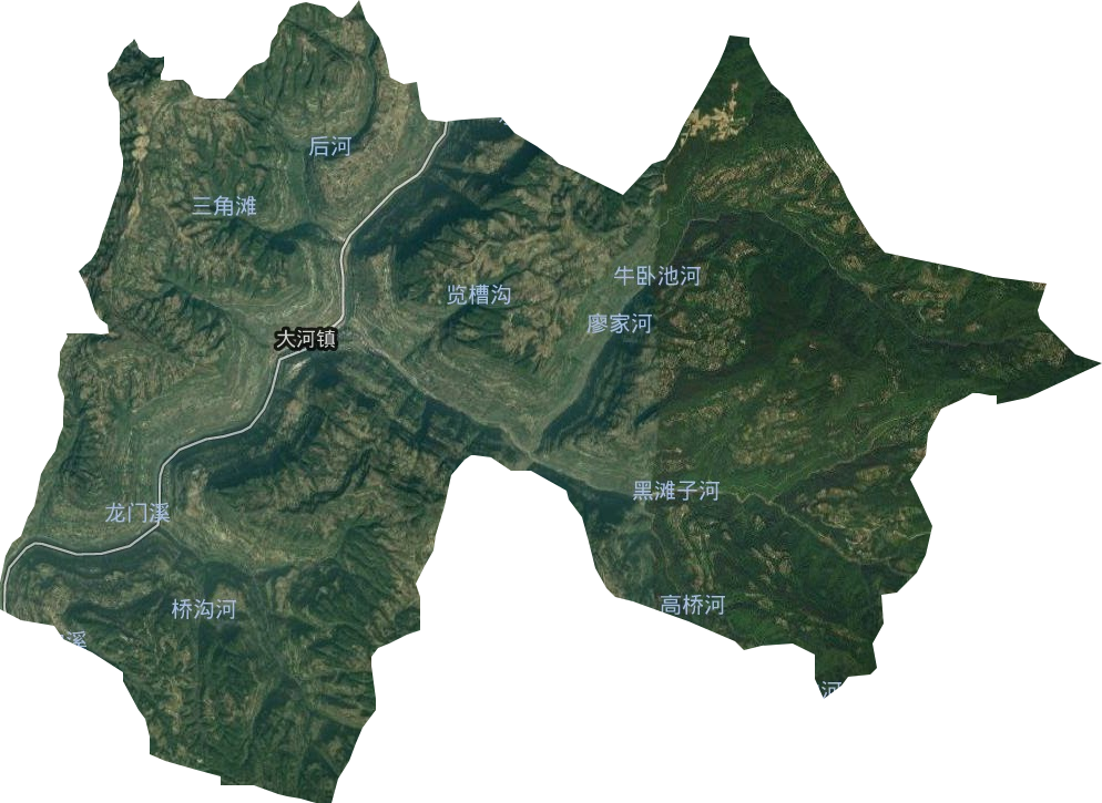 大河鎮衛星圖
