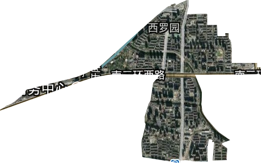 西羅園街道衛星圖