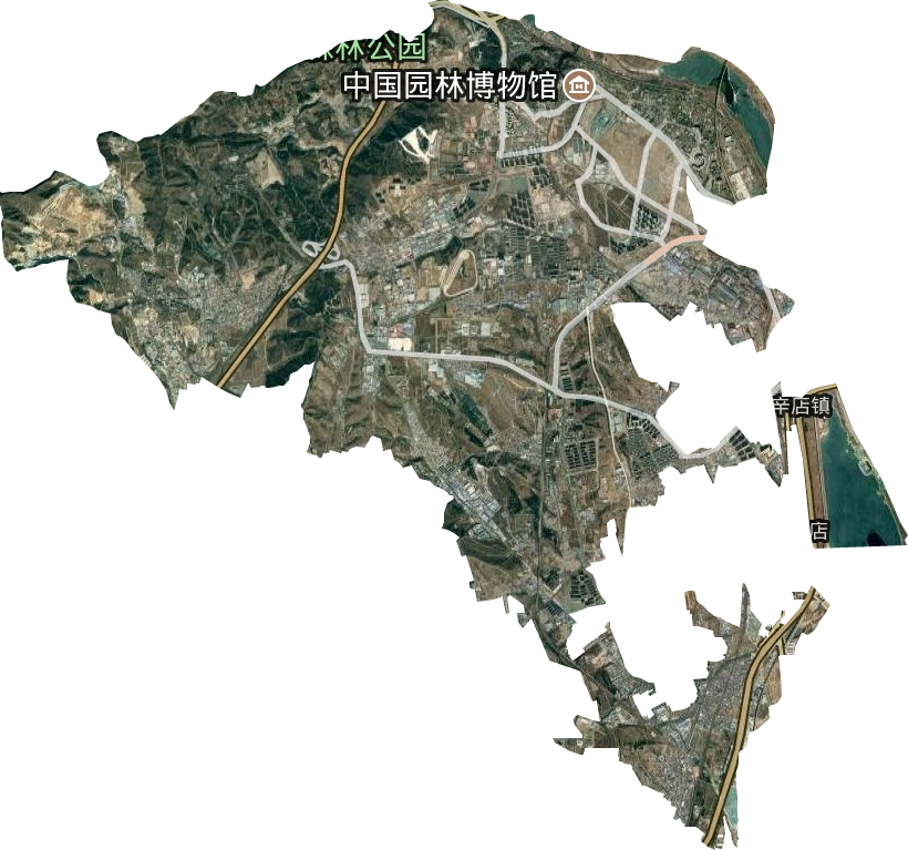 長辛店鎮衛星圖