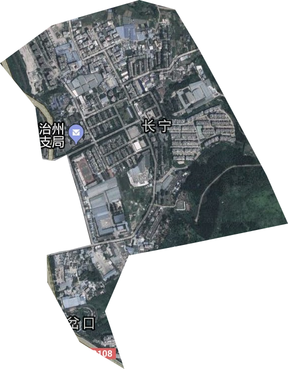 長寧街道衛星圖