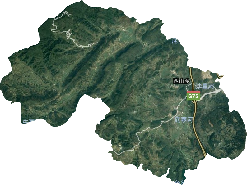 西山鎮(zhèn)衛(wèi)星圖