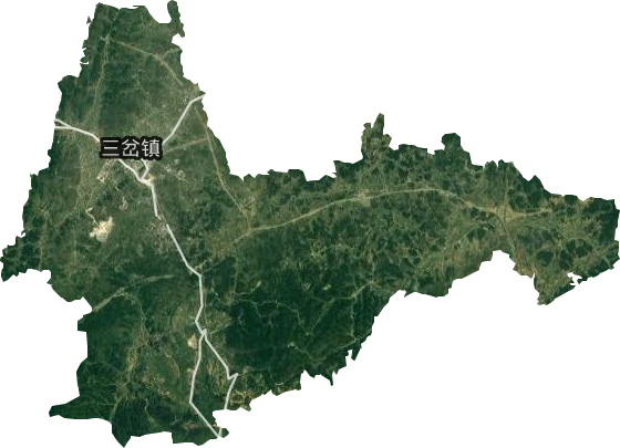 三岔鎮衛星圖