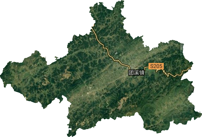 團溪鎮衛星圖