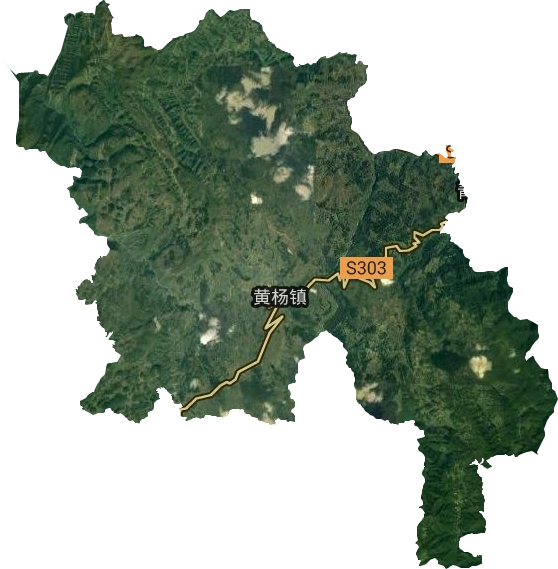 黃楊鎮衛星圖