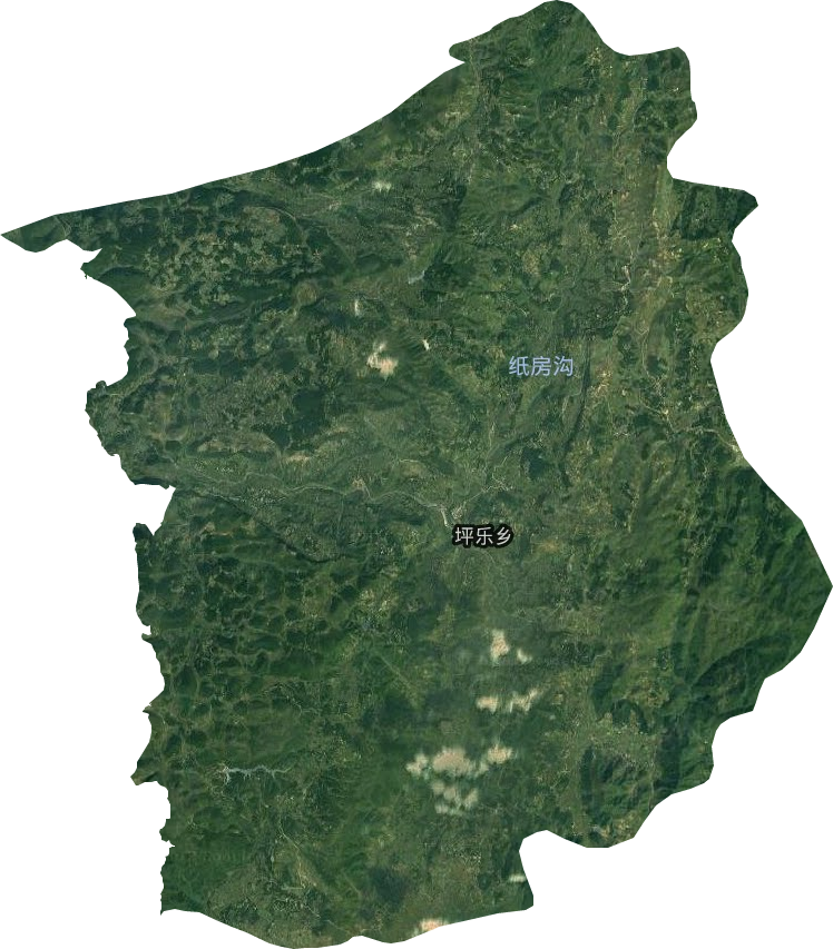 坪樂鄉衛星圖