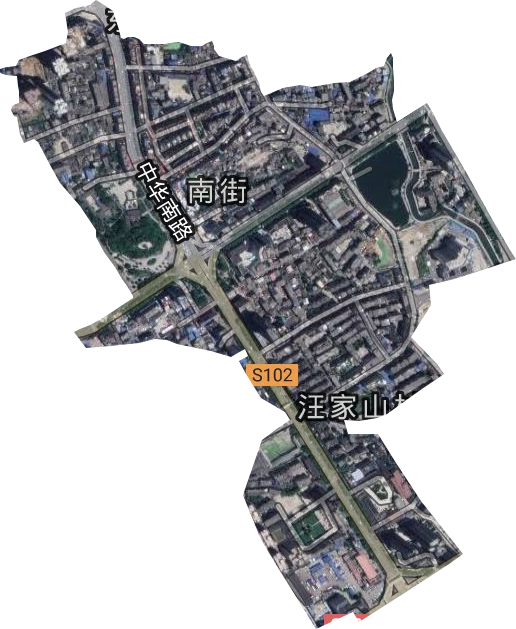 南街街道衛星圖