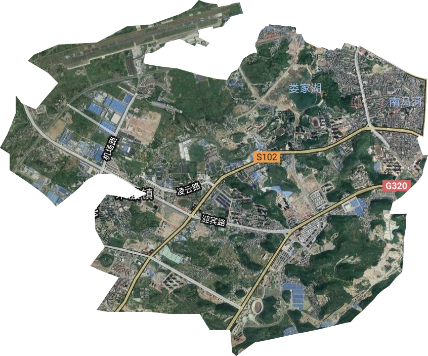 西航街道衛星圖