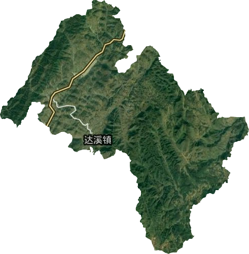 達溪鎮衛星圖