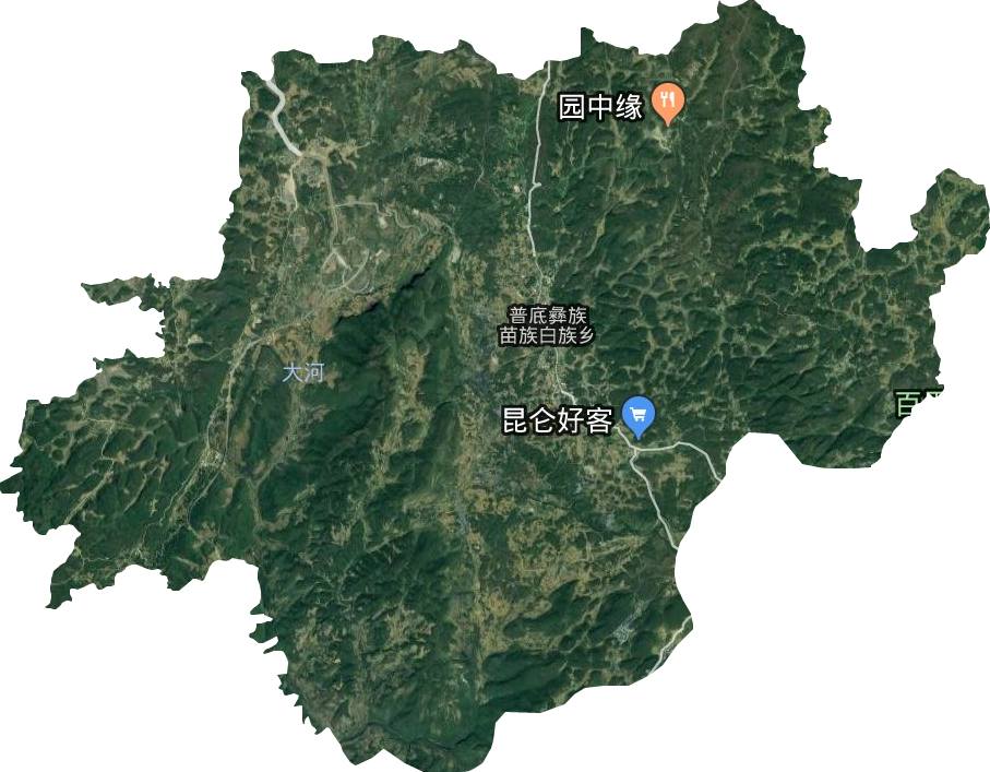 普底鄉衛星圖