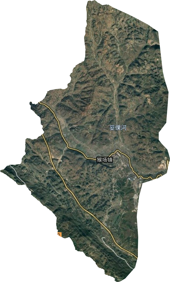 猴場鎮(zhèn)衛(wèi)星圖