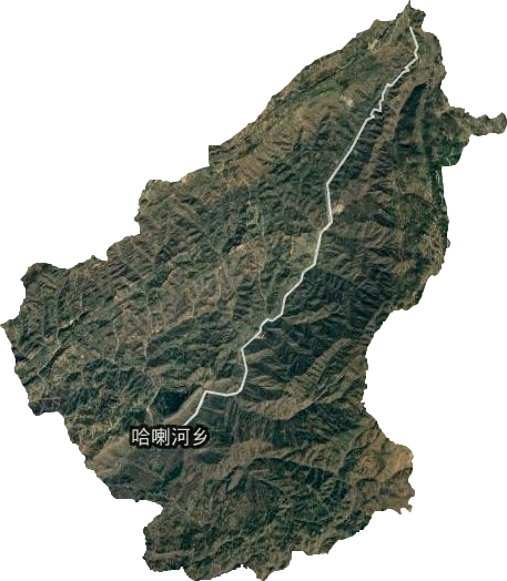 哈喇河鄉衛星圖