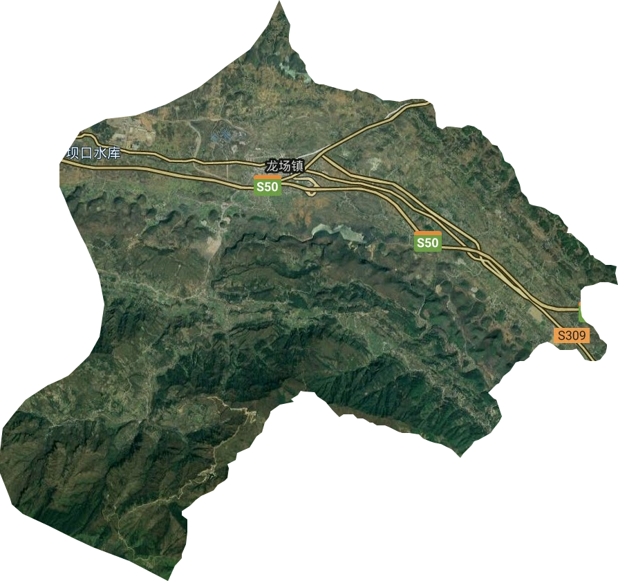 龍場鎮衛星圖