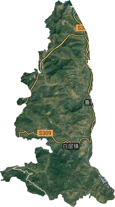 白層鎮衛星圖