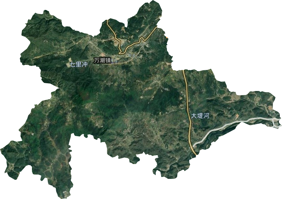萬潮鎮衛星圖