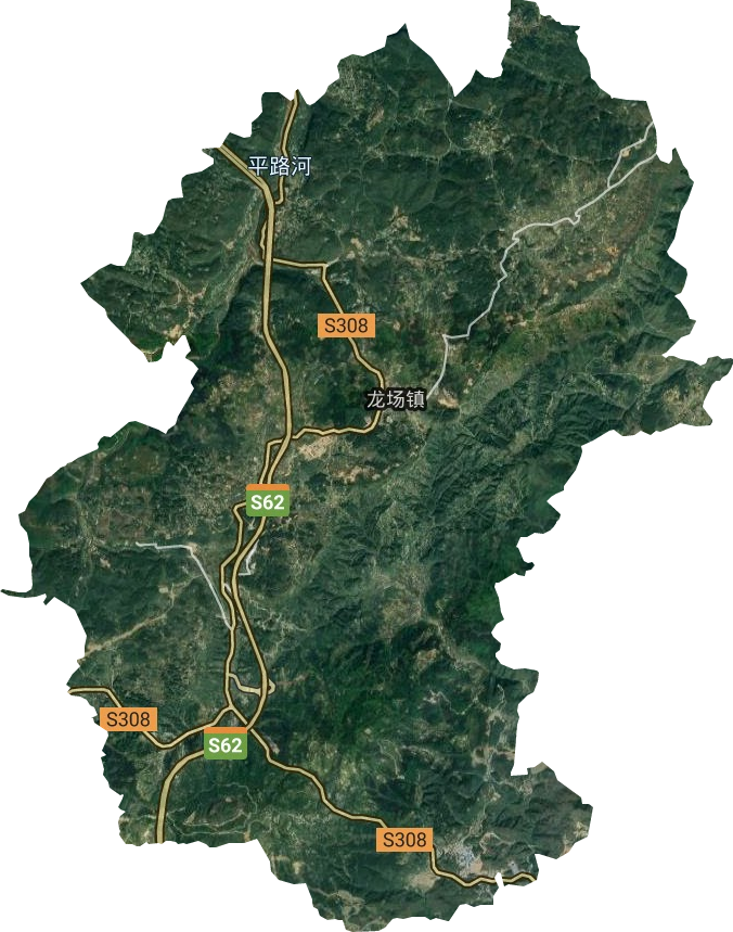 龍場鎮衛星圖