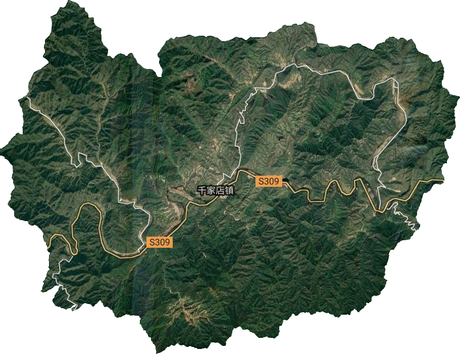 千家店鎮衛星圖