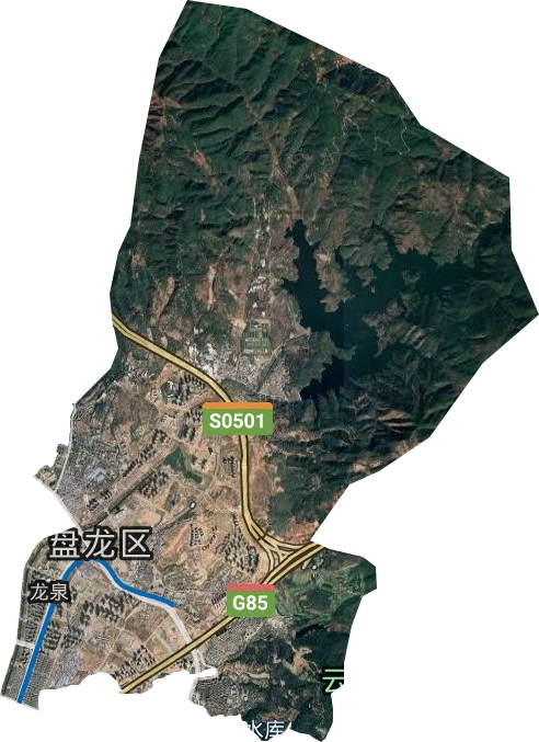 龍泉街道衛星圖