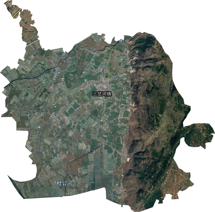 三岔河鎮(zhèn)衛(wèi)星圖