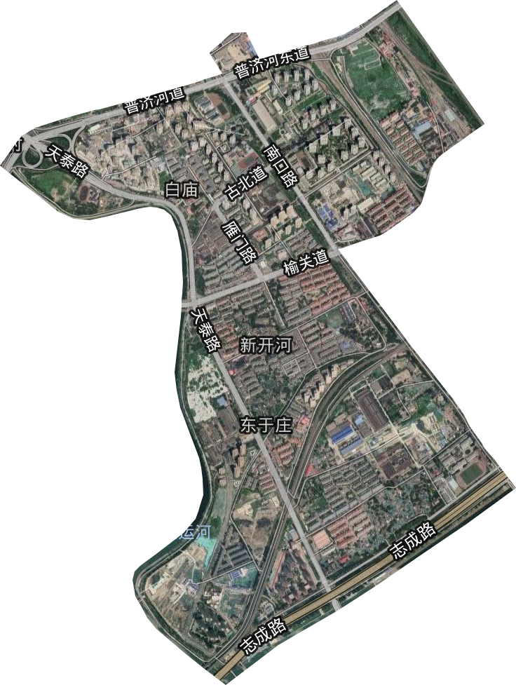 新開河街道衛星圖