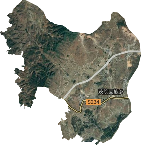 茨院回族鄉衛星圖