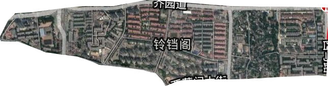鈴鐺閣街道衛星圖