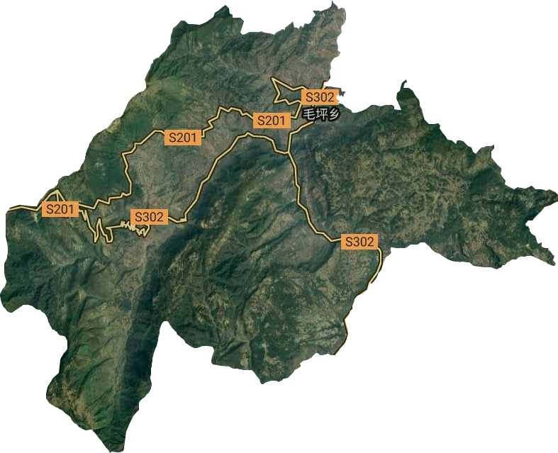 洛澤河鎮衛星圖