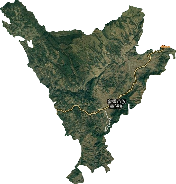 奎香苗族彝族鄉衛星圖