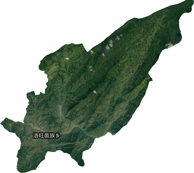 洛旺鄉衛星圖