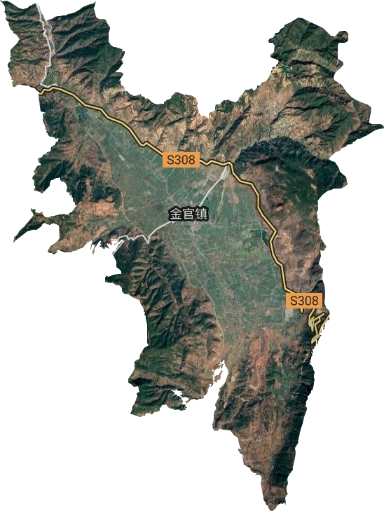 三川鎮衛星圖