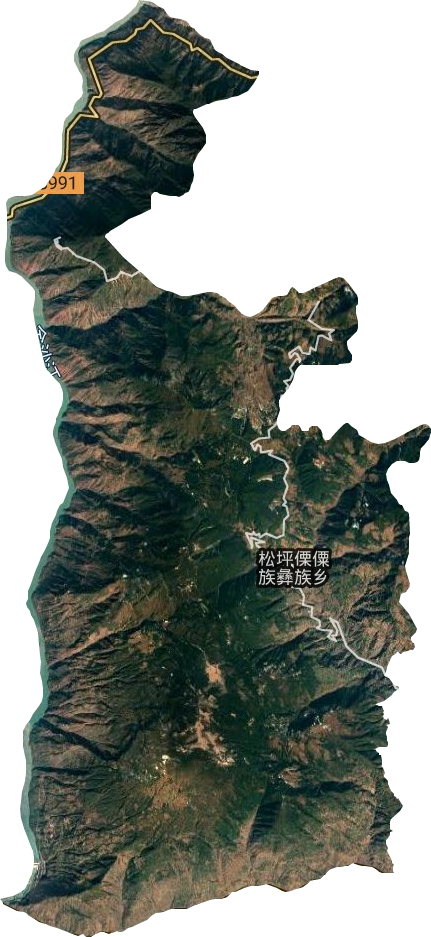 松坪傈僳族鄉衛星圖