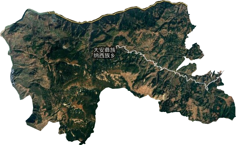 大安彝族納西族鄉衛星圖