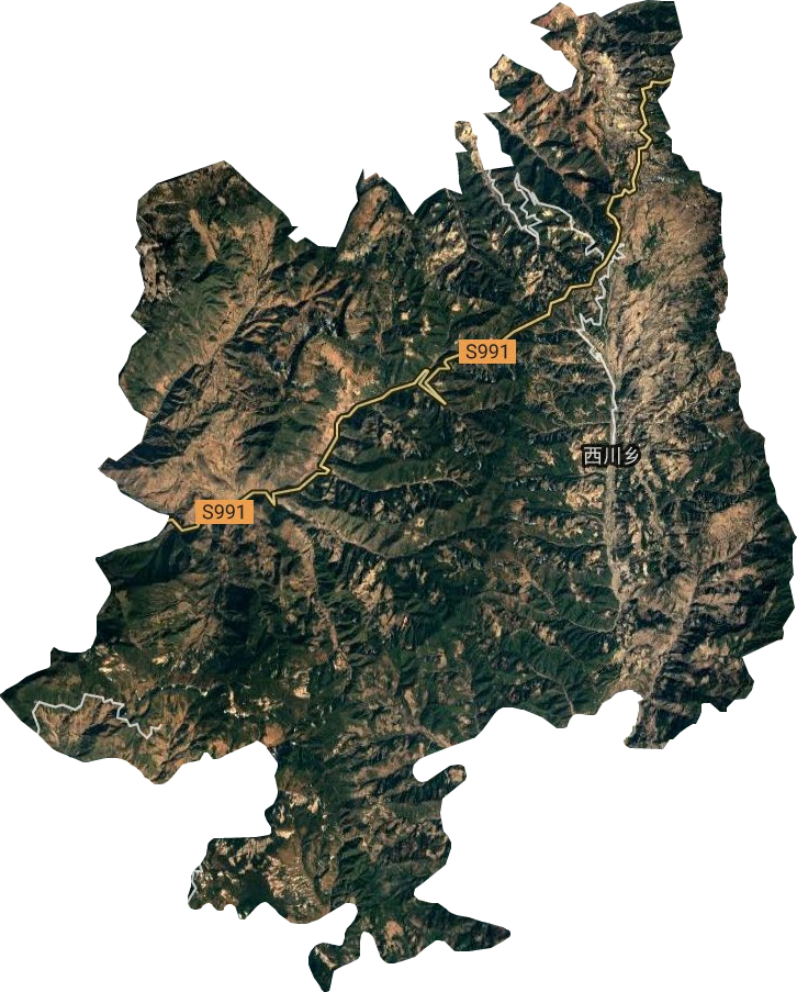 西川鄉(xiāng)衛(wèi)星圖