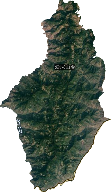 愛尼山鄉衛星圖