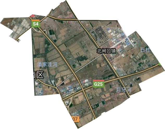 北閘口鎮衛星圖