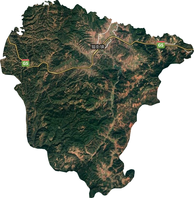貓街鎮衛星圖