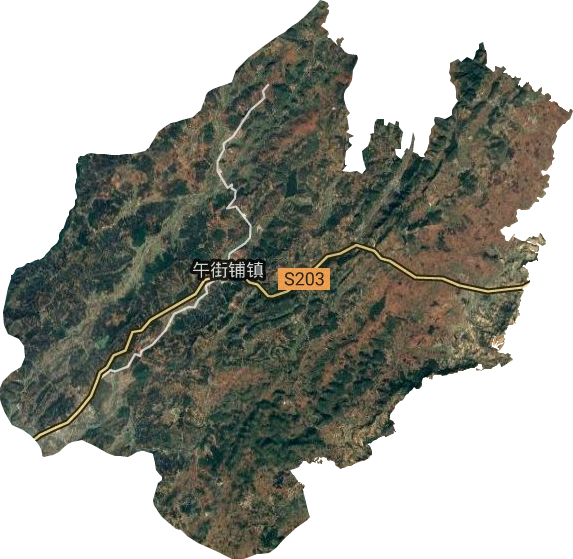 午街鋪鎮衛星圖
