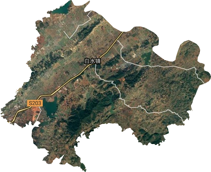 白水鎮(zhèn)衛(wèi)星圖