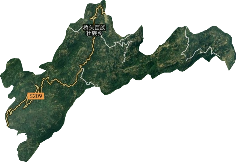 橋頭苗族壯族鄉衛星圖
