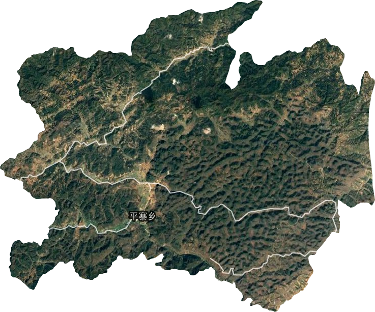 平寨鄉衛星圖