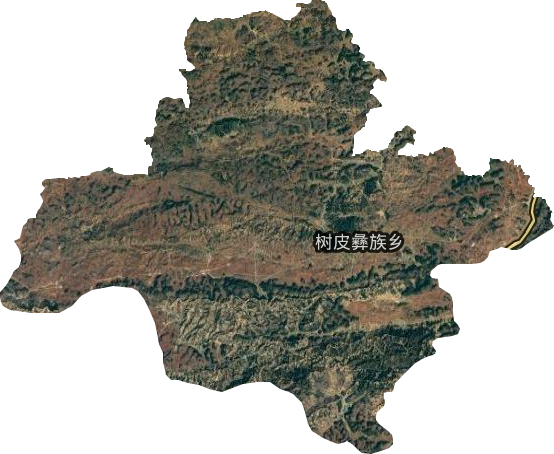 樹皮彝族鄉(xiāng)衛(wèi)星圖